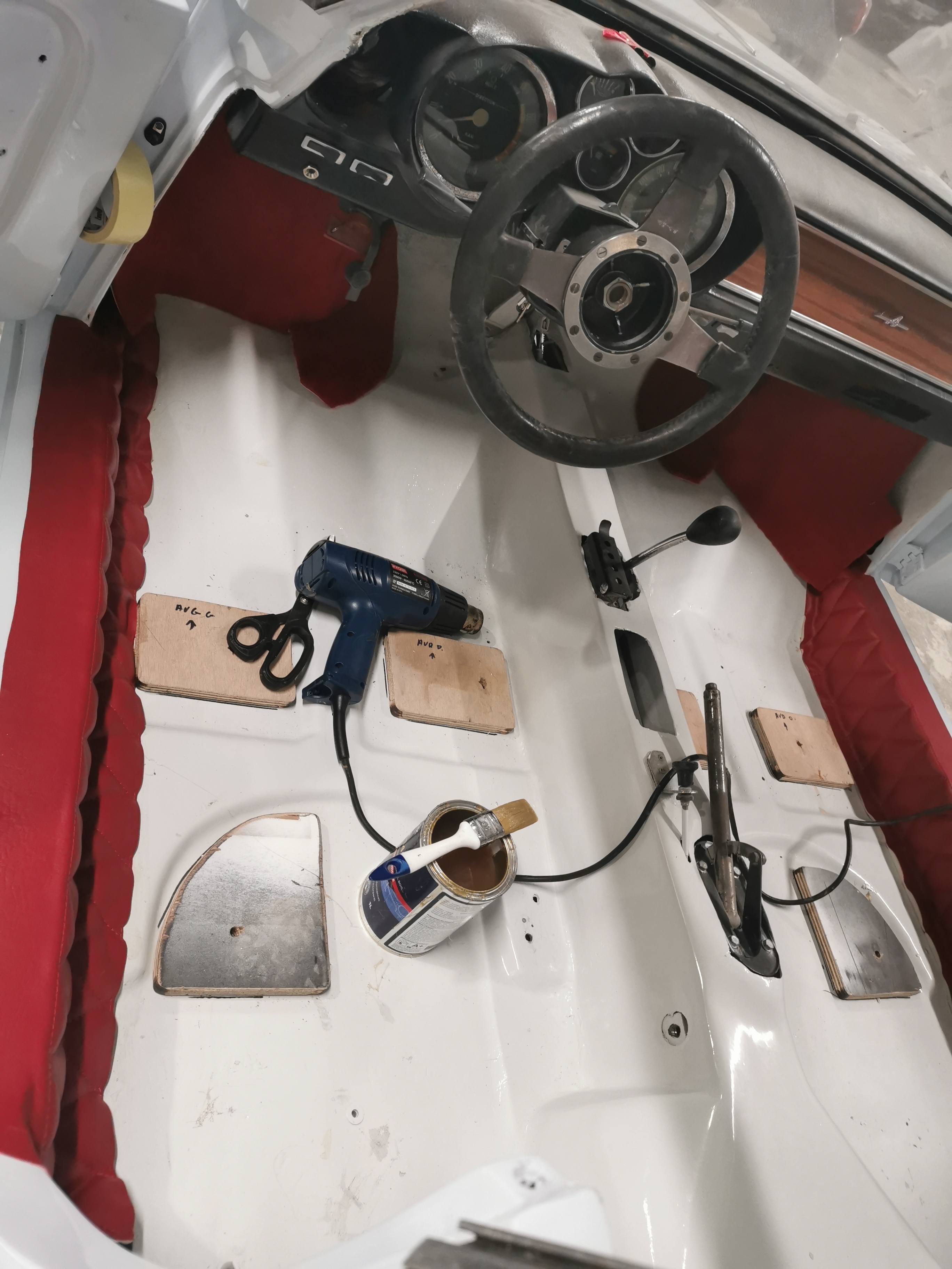 Gainage tableau de bord de voiture
